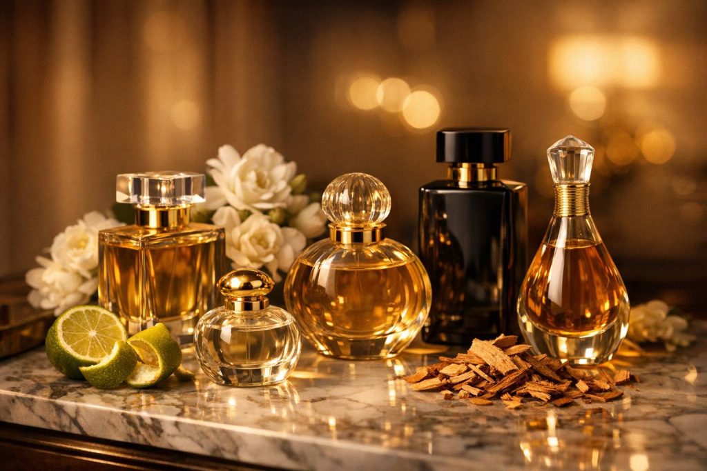 Tipos de fragancias de perfume recomendadas para acompañantes de lujo
