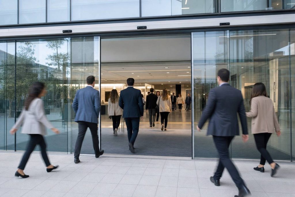 Cómo elegir el mejor tipo de puertas automáticas para empresas: guía práctica según uso, seguridad y automatismos